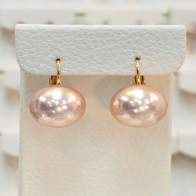 볼라레 14mm골드진주 자동원터치귀걸이 SSS1850_이미지