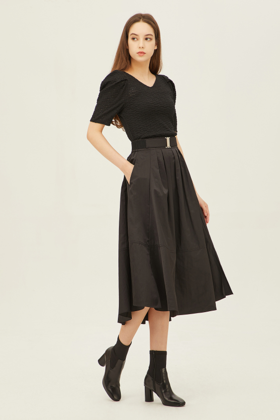 시슬리 트론즈 벨티드 스커트 SASKA1341