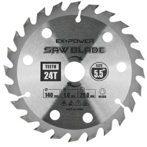 이엑스파워  5.5인치 목재용 원형톱날 EXC-05024