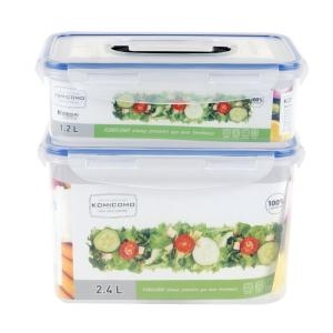 손잡이 직사각 밀폐 용기 채소 플라스틱용기 밀폐용기 냉장고반찬통 손잡이 보관용기