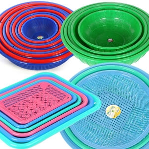 [불명] 다용도 원형 소쿠리 (33cm)_이미지