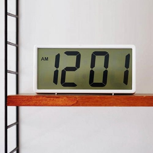 오리엔트 심플 빅 디짓 클락 화이트 탁상시계 OT1583W