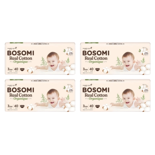 보솜이 NEW 보솜이 리얼코튼 오가니크 밴드형 중형-공용 (160매)_이미지