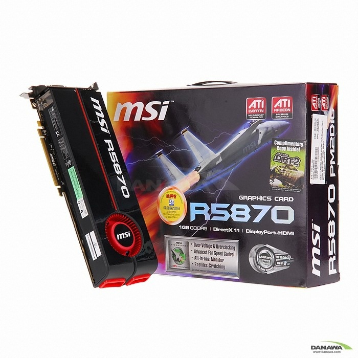 MSI �󵥿� HD 5870 R5870-PM2D1G D5 1GB ���