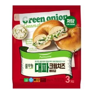 풀무원 대파 크림치즈 베이글 405g (1개)_이미지