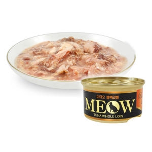 미아오 블랙라벨 참치&연어 85g