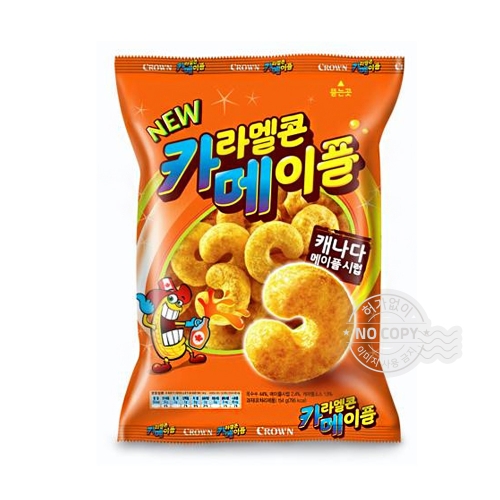 크라운제과 카라멜콘 메이플 74g 12개