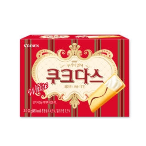 크라운제과 쿠크다스 화이트토르테 4갑_이미지