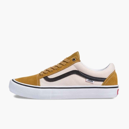�ݽ� �ݽ� VANS Old Skool Pro Mens Sz 11.5 Cumin Black Tan White UltraCush V..