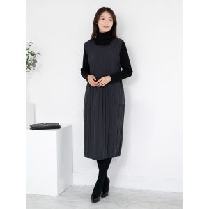 엄마옷 3온스 누비 플리츠 나시원피스 MQG124896 마