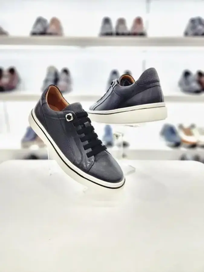 남성 클래식 레더 스니커즈 Y2HI50GT07 BLACK 4SA_OD