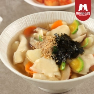 마녀바스켓 군산 엄마손 수제비 5인분 생면5팩+소스 동봉_이미지