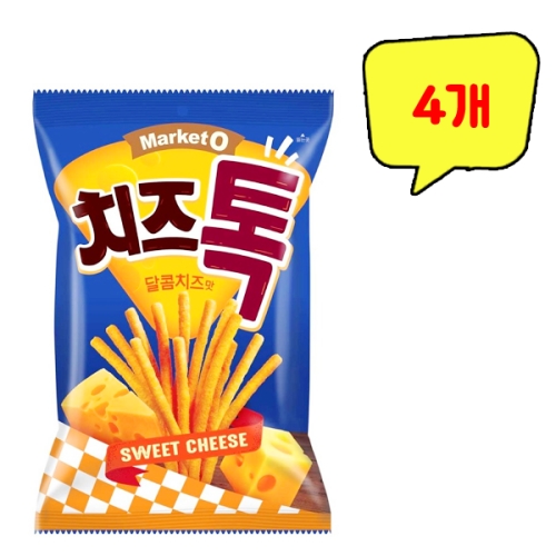오리온 마켓오 치즈톡 달콤치즈맛 80g (4개)_이미지