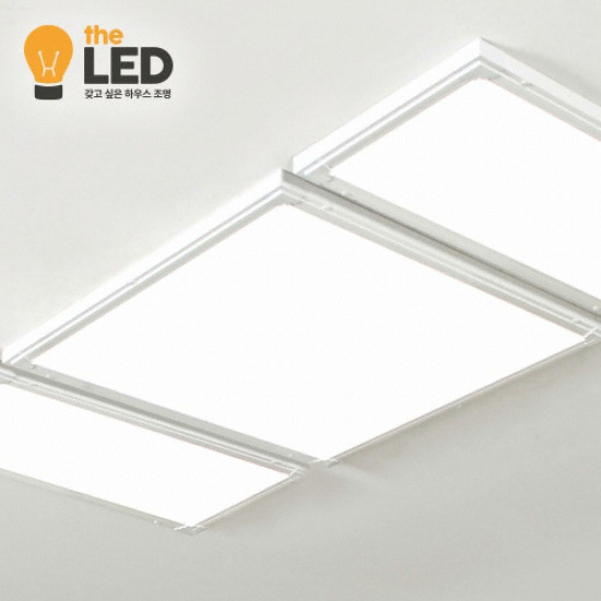 더엘이디 LED 엣지 슬림 면조명 직사각등 100W (128x64cm)_이미지