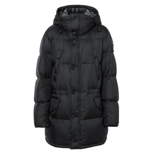 버버리 락우드 체크 후드 다운 남성 패딩 점퍼_80916521