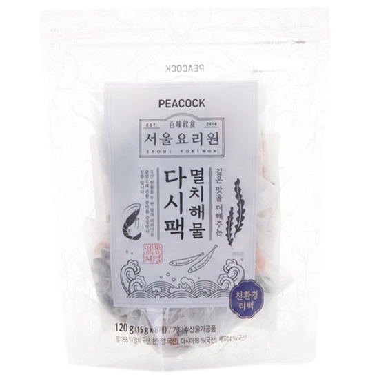 피코크 멸치해물 다시팩 120g(15gx8입) (1개)_이미지