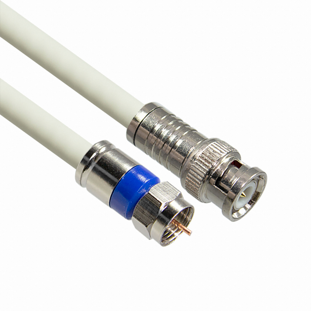 마하링크 BNC to RF 5C 동축 케이블 화이트 (MLZ-WBR030, 3m)_이미지