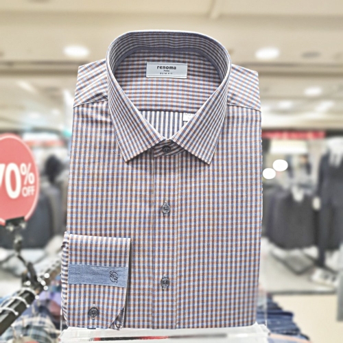 레노마 SH04 미니 체크 RKFSLP-140-OR_이미지