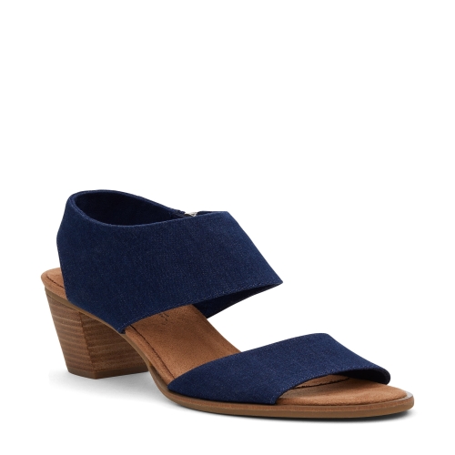 TOMS 마요르카 컷아웃 샌들 힐 블록 492662 Navy 9_M