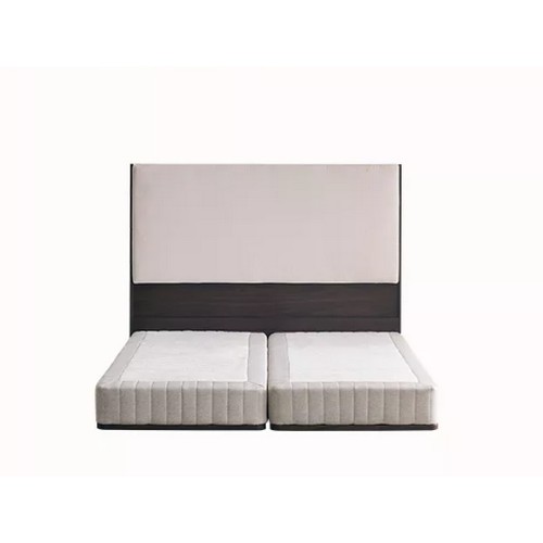 장인가구 까르뎅차콜 패브릭 호텔 투매트리스 LED침대 Q+400협탁+800협탁 (유로탑독립)_이미지