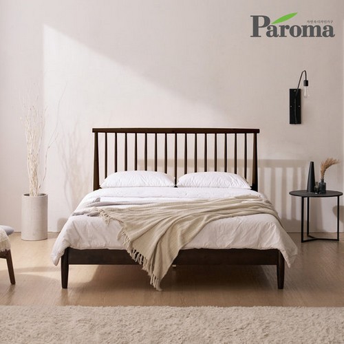 파로마 캘리 원목 침대 Q (매트별도)_이미지