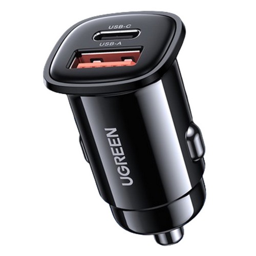 UGREEN 30W 듀얼 매립형 차량용 고속 충전기 CD332
