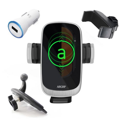 에어그립 2X터보 자동감지 차량용 무선충전거치대 CD마운트 4종 세트 M4