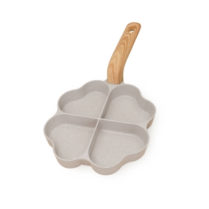 나리히라 인덕션 하트 에그팬 베이지 21cm 1개