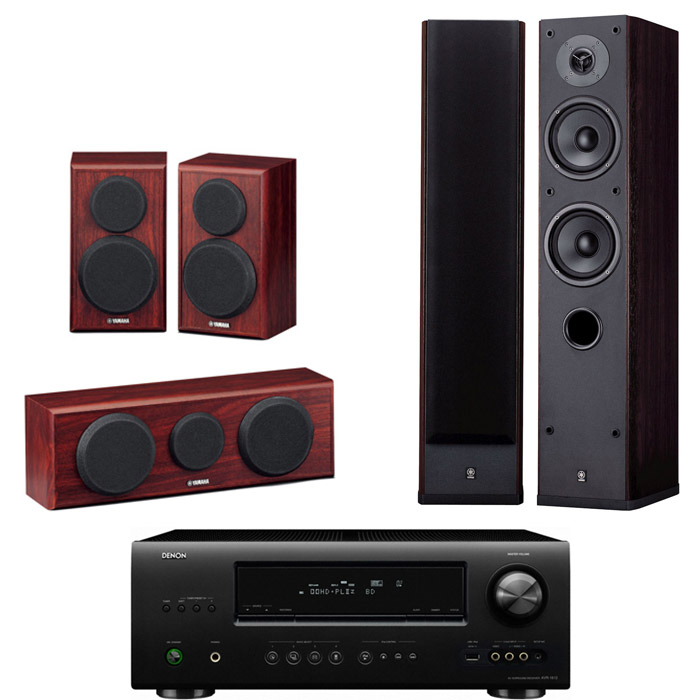 야마하 NS-8900 5.0채널 + 데논 AV리시버 (AVR-1612, YST-SW012)