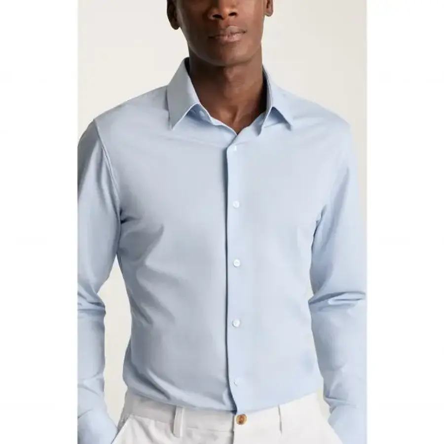 Bonobos 보노 테크 네이비 퍼포먼스 코튼 블렌드 피케 버튼업 셔츠 7569339