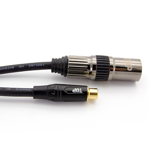 탑라인에이치디 HDTOP RCA to XLR 케이블 (50m, HT-TP559)_이미지