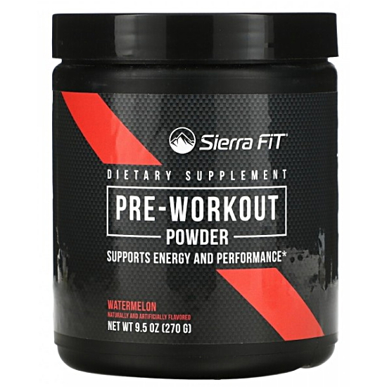 시에라핏 프리 워크아웃 파우더 수박맛 270g (해외) (1개)