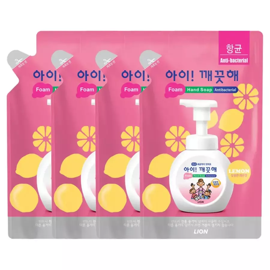 레몬 항균 폼 핸드 솝 리필 450ml