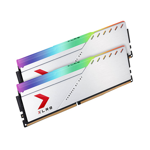 PNY XLR8 DDR4-3200 Gaming EPIC-X RGB 실버 패키지 마이크로닉스 (16GB(8Gx2))_이미지