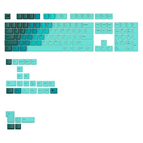 글로리어스 GPBT Gradient 키캡 세트 (Rainforest)_이미지