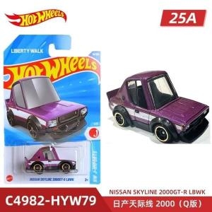 닛산 Hot Wheels Cars 2025 케이스 스카이라인 2000GTR LBWK 164 다이캐스트 차량 모델 자동차 장난감 소