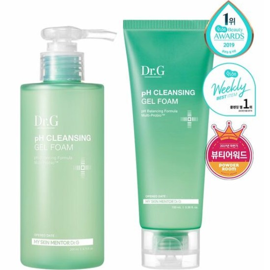 닥터지 약산성 클렌징젤 폼 200ml (1개+100ml 1개)_이미지