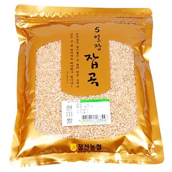 정선농협 5일장 잡곡 현미 2kg (1개)