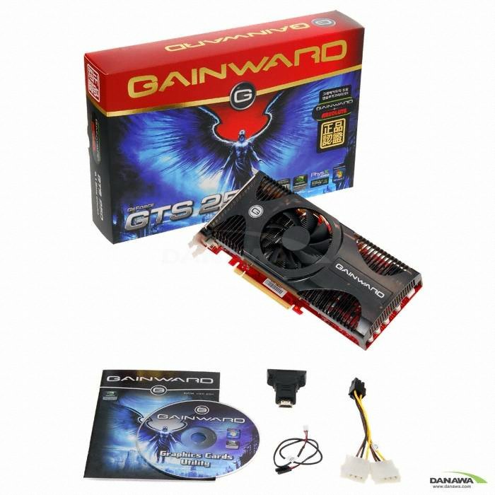GAINWARD ������ GTS250 D3 512MB GP Heatpipes ABKO
