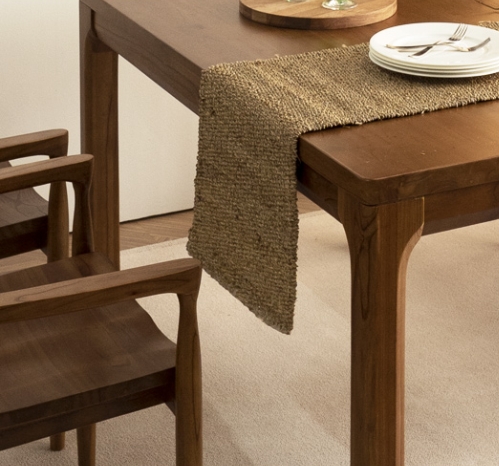 에보니아 미스틱 참죽나무원목 식탁 1400 (의자4개)_이미지