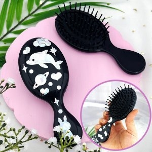 오렌지몰 자개공예 나전칠기 만들기 키트 DIY 자개 스티커 미니 머리빗 혼합B 돌고래 1122967