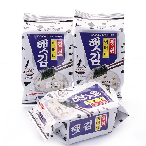 광천어머니김 식탁김 1box /전장김/도식락김/돌자반/김밥김/김자반 15g