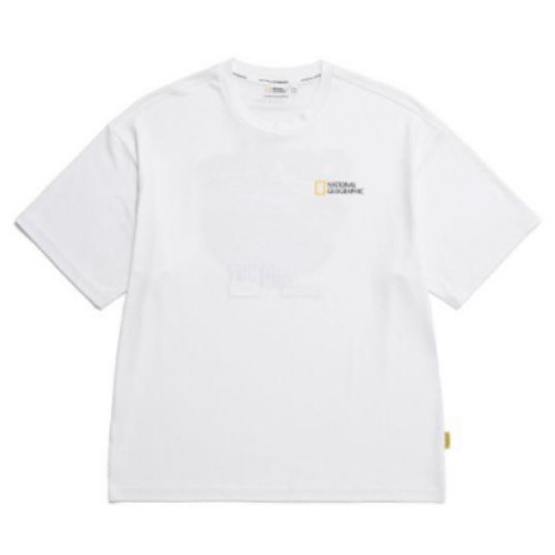 내셔널지오그래픽 드라이실 컨셉 그래픽 세미 오버핏 반팔 티셔츠 N232UTS610