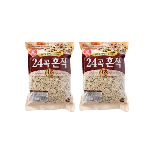 두보식품 24곡 혼식 대용량 건강식 곡물 잡곡 밥 쌀 영양식 영양많은 추천 선물 가정용 업소용 (3kg,2개)_이미지
