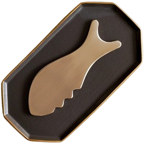 [불명] 놋담 방짜유기 물고기 마사지기_이미지