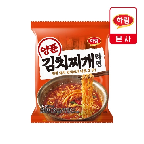 하림 양푼 김치찌개 라면 112g (1개)_이미지