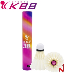 KBB 배드민턴셔틀콕 38 오리털 시합구 12개입