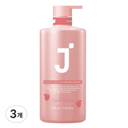 제이숲 실크 케라틴 트리트먼트 피치 에디션 1000ml (3개)_이미지