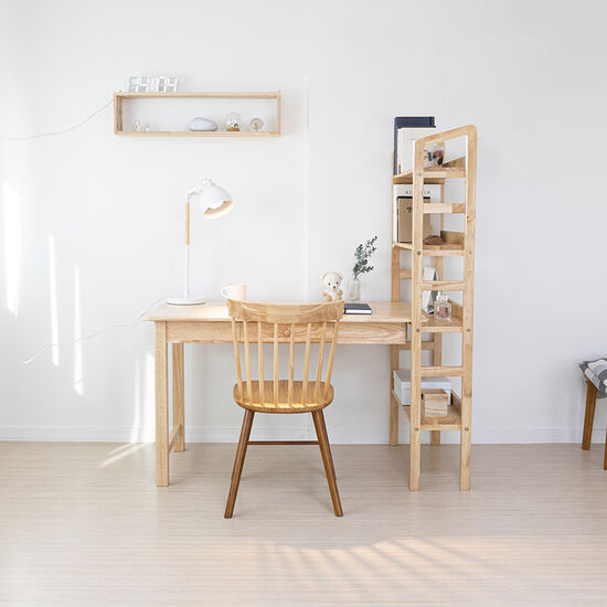 라로퍼니처 몬타 4단 h형 원목책상 (1380x650)