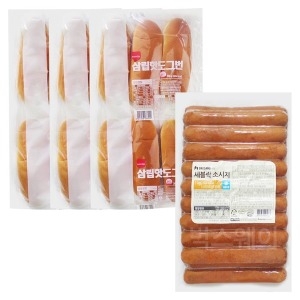 핫도그빵 3봉+세블락 소세지 1kg 18인분